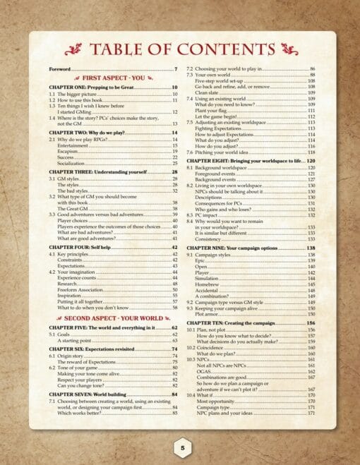 The practical guide to becoming a great gm table of contents of the book