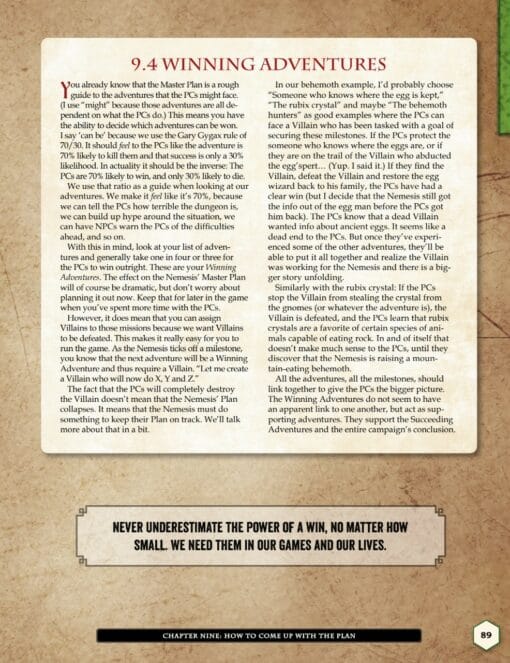 the complete guide to creating epic campaigns snippet from the book