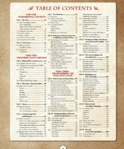 The complete guide to creating epic campaigns table of contents