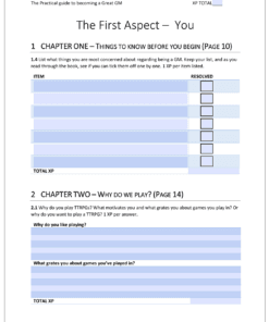 Alternative view of The Practical Guide to Becoming a Great GM - Companion Pack Addon