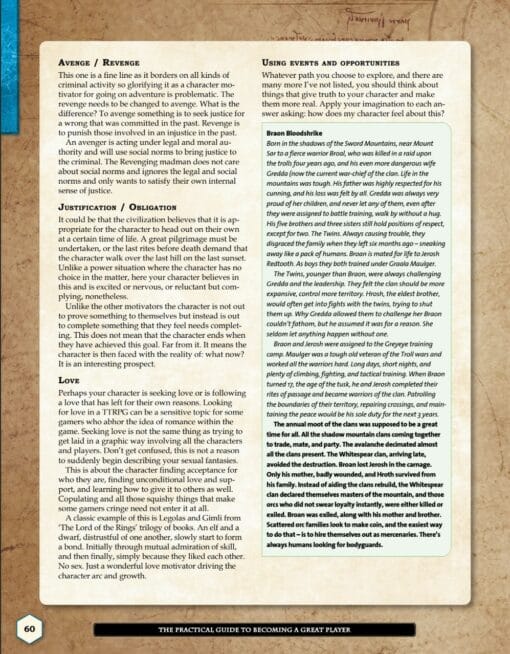 an page extract of the book the practical guide to becoming a great player