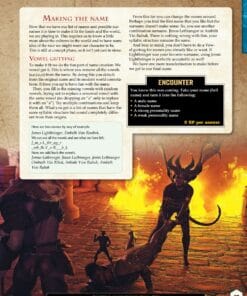 an page extract of the book the practical guide to becoming a great player, showing artwork, focusing on roleplaying characters