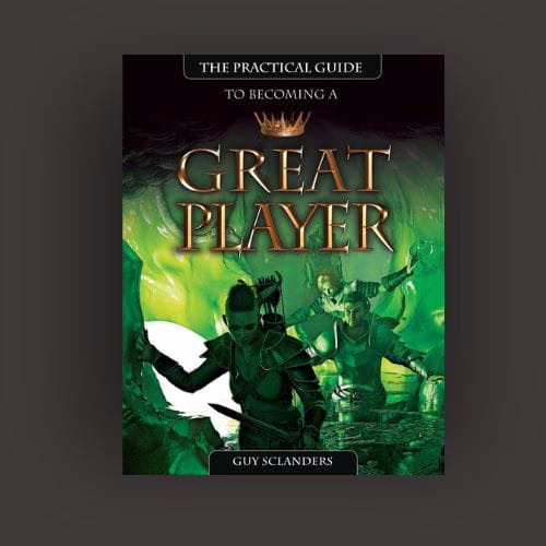 The practical guide to becoming a great player book cover with two characters on the cover in an adventure